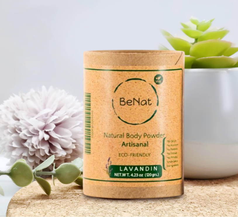 All-Natural Body Powder. Eco-Friendly. BeNat