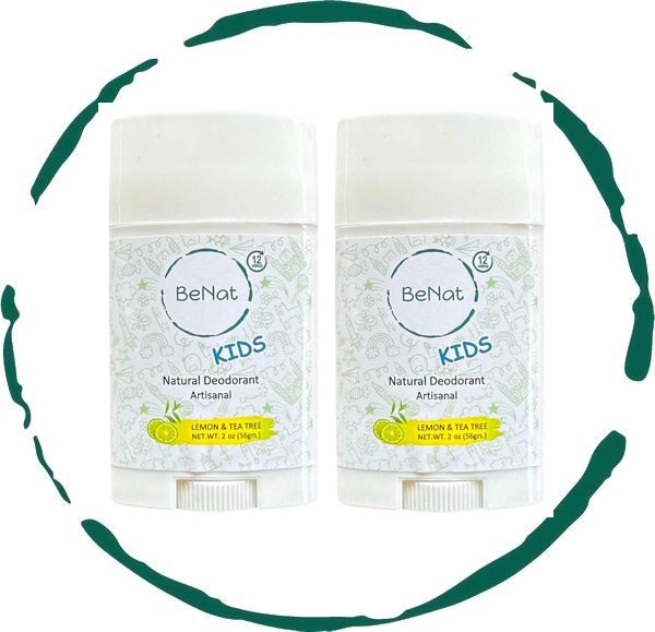2-Pack all-Natural Deodorants for Kids & Teens BeNat