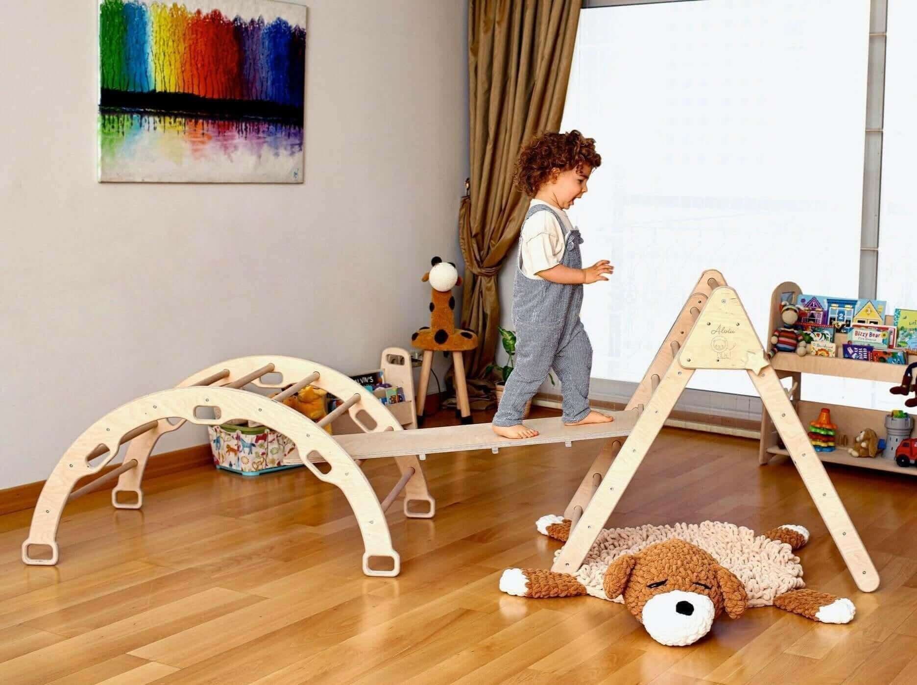 Climbing Triangle - Arch Rocker - XL Pillow and Ramp / 4 Pieces Set-2