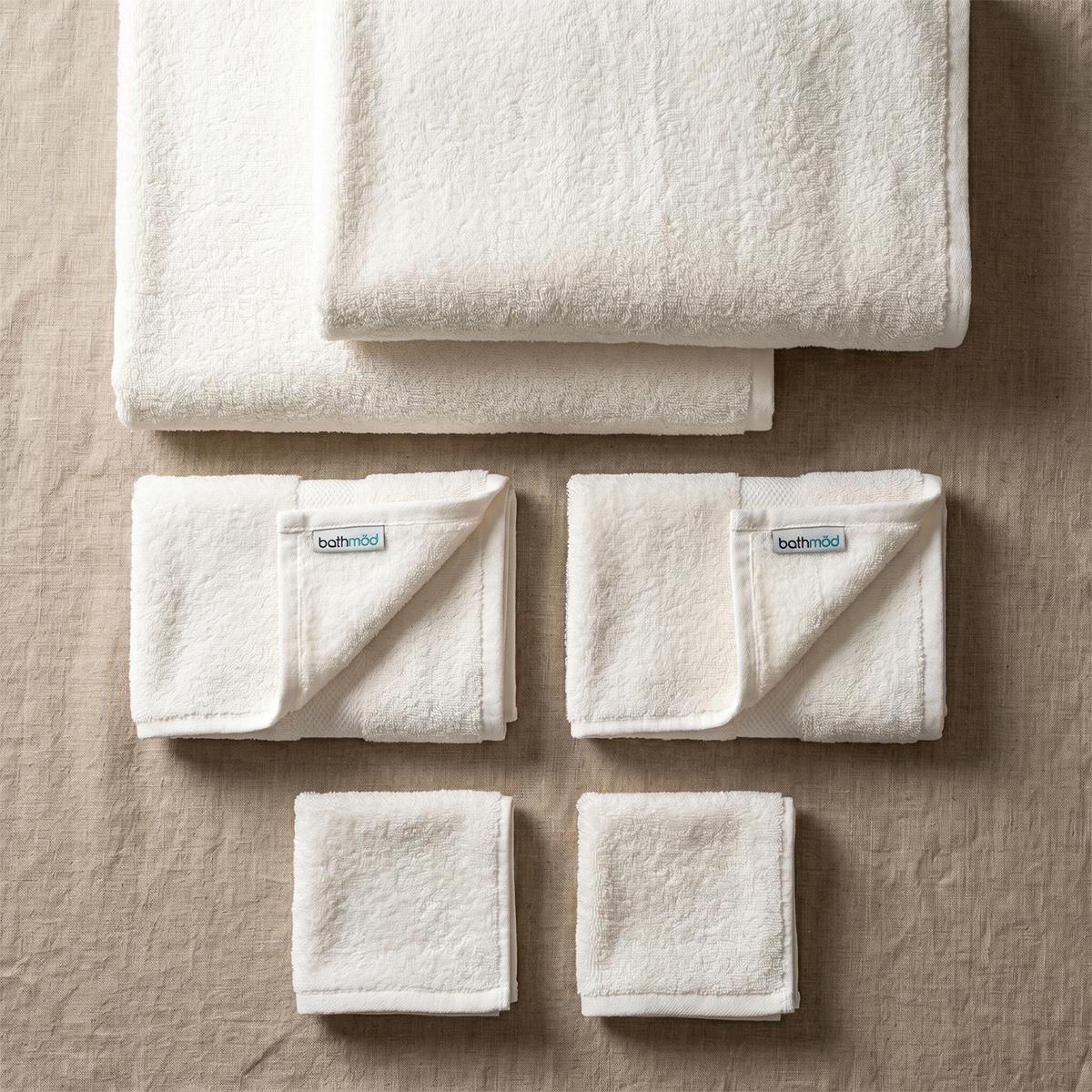 Luxury Organic Bath Six Piece Towel Set | Soft, Plush, Eco-Friendly Towels Bathmōd®