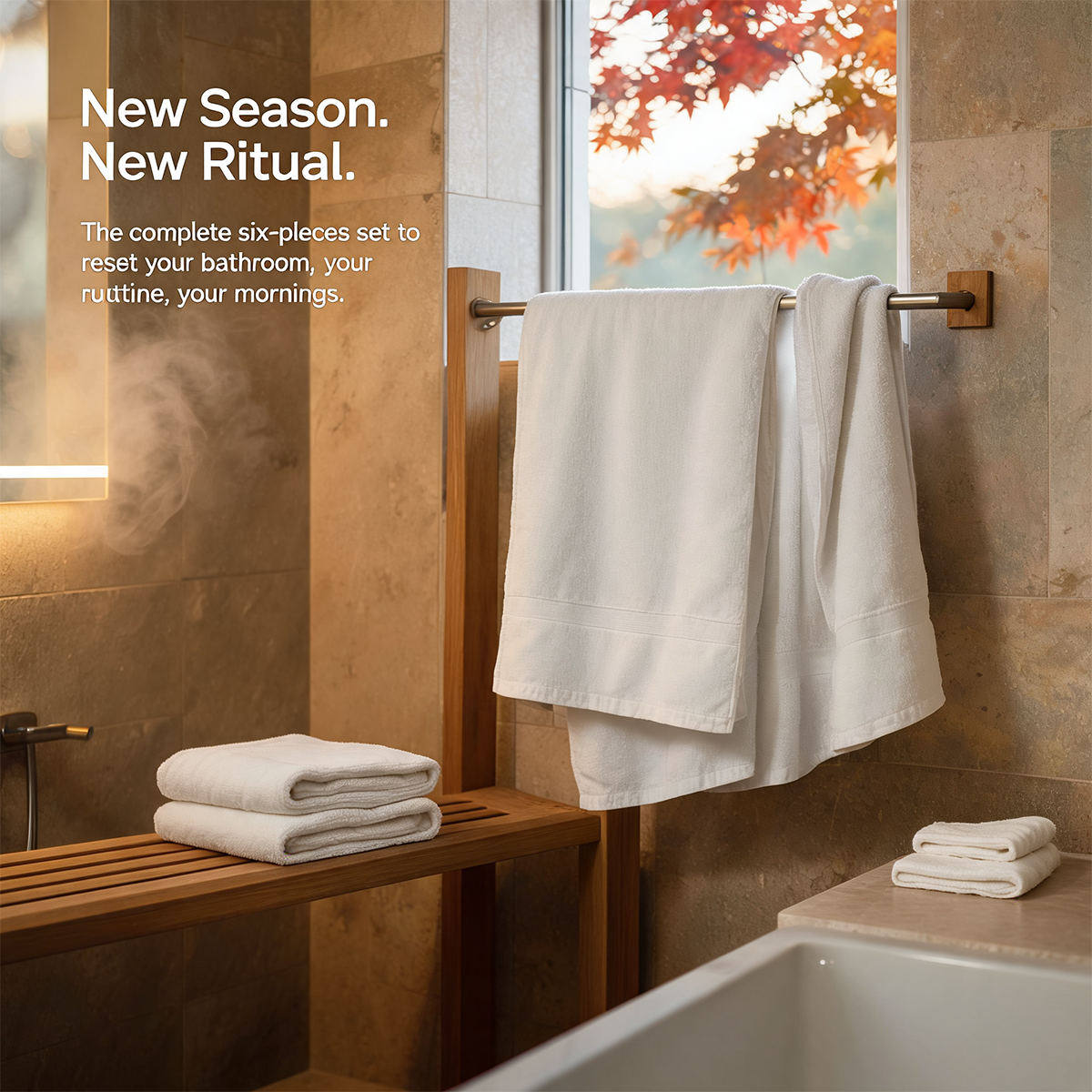 Luxury Organic Bath Six Piece Towel Set | Soft, Plush, Eco-Friendly Towels Bathmōd®