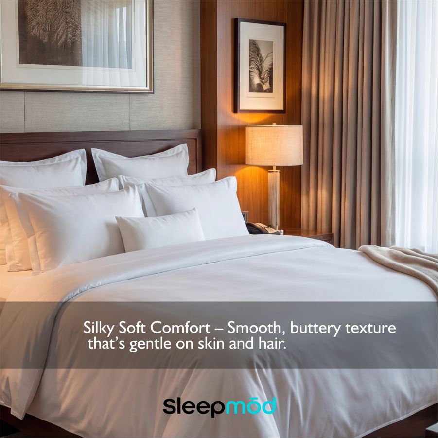 Eucalyptus Silk Sheets – Cooling, Breathable & Hypoallergenic | Luxury Comfort Sleepmōd®