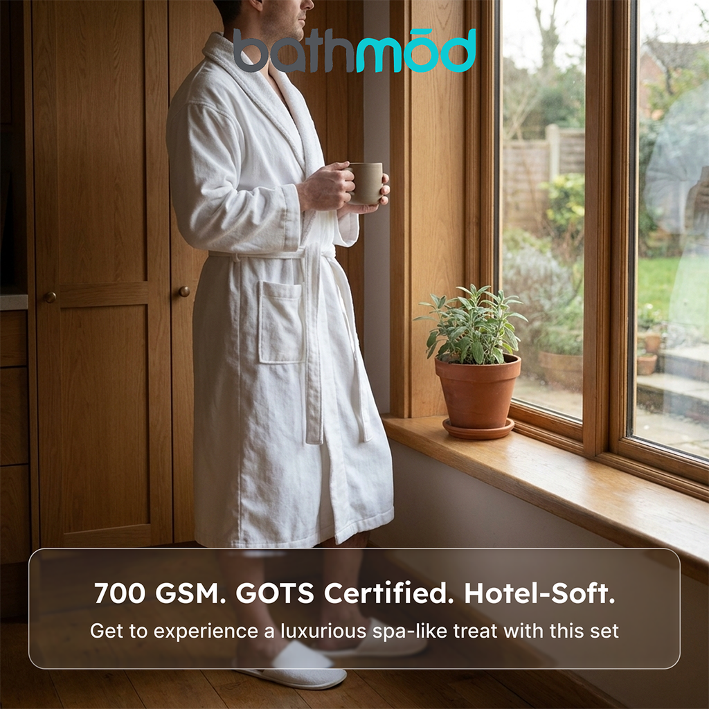 Luxury Organic Bathrobe & Slipper Set Bathmōd®