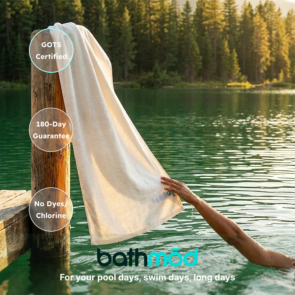 Luxury Organic Bath Sheets (Two Pack) - GOTS Certified, Soft, Eco-Friendly Bathmōd®