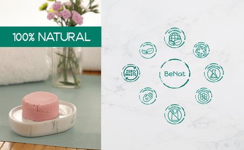 All-Natural Shampoo Bar. Plastic-Free BeNat