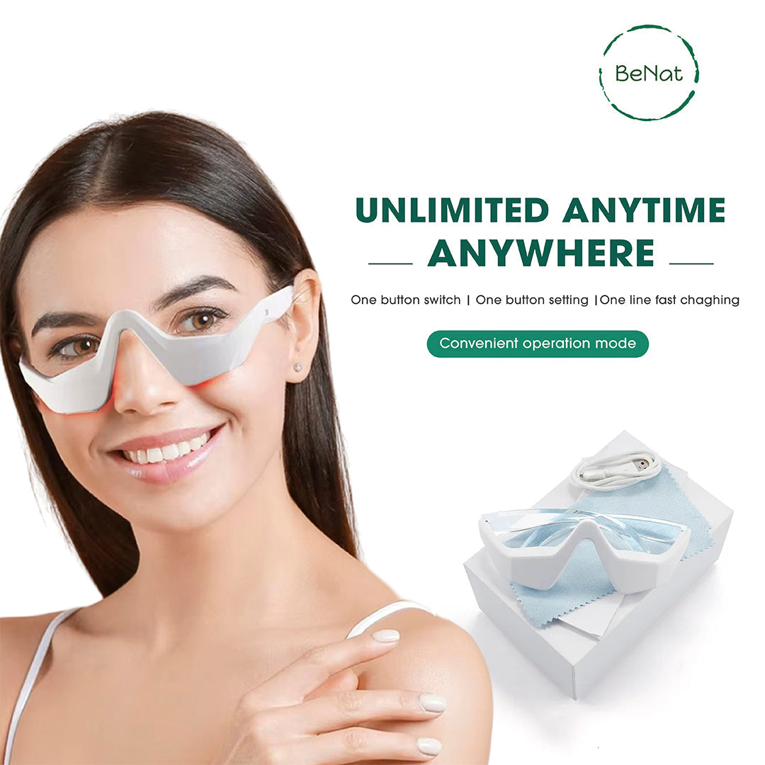 Under-Eye Red Light Therapy Skin Rejuvenation and Relaxation Massager BeNat