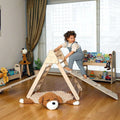 Foldable Climbing Triangle with 2 Ramps | Pikler Triangle for Kids-0