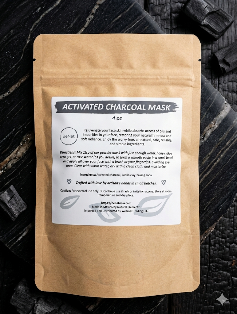Activated Charcoal Mask BeNat
